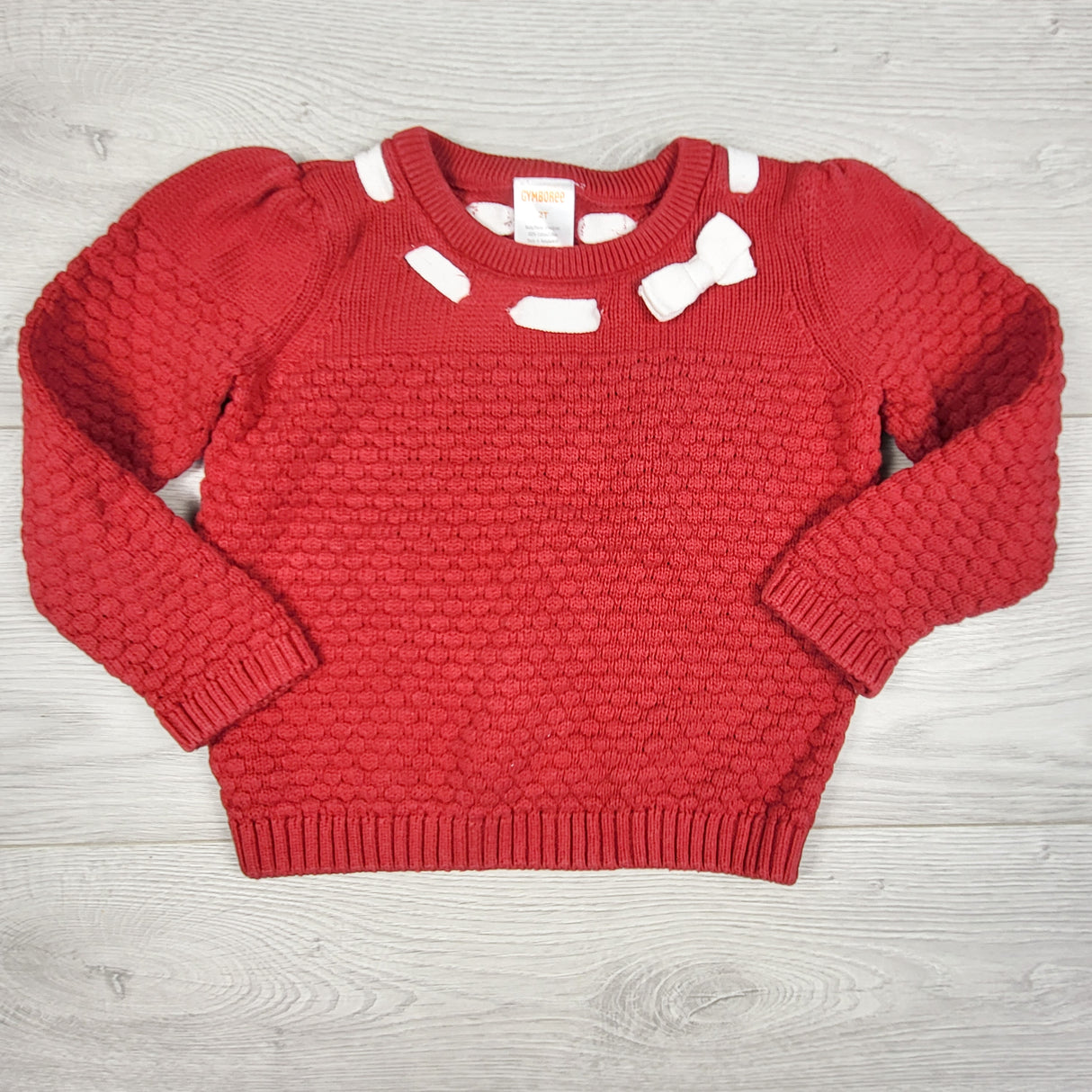 Gymboree red textured sweater. Size 2T