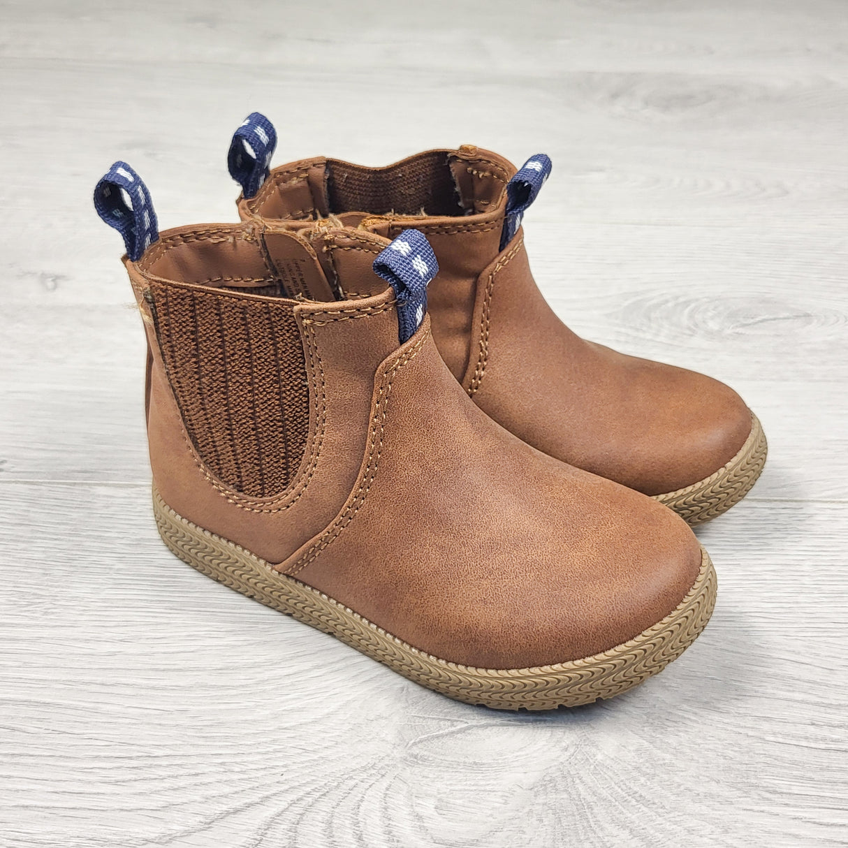 Cat and Jack brown chelsea boots. Size 7