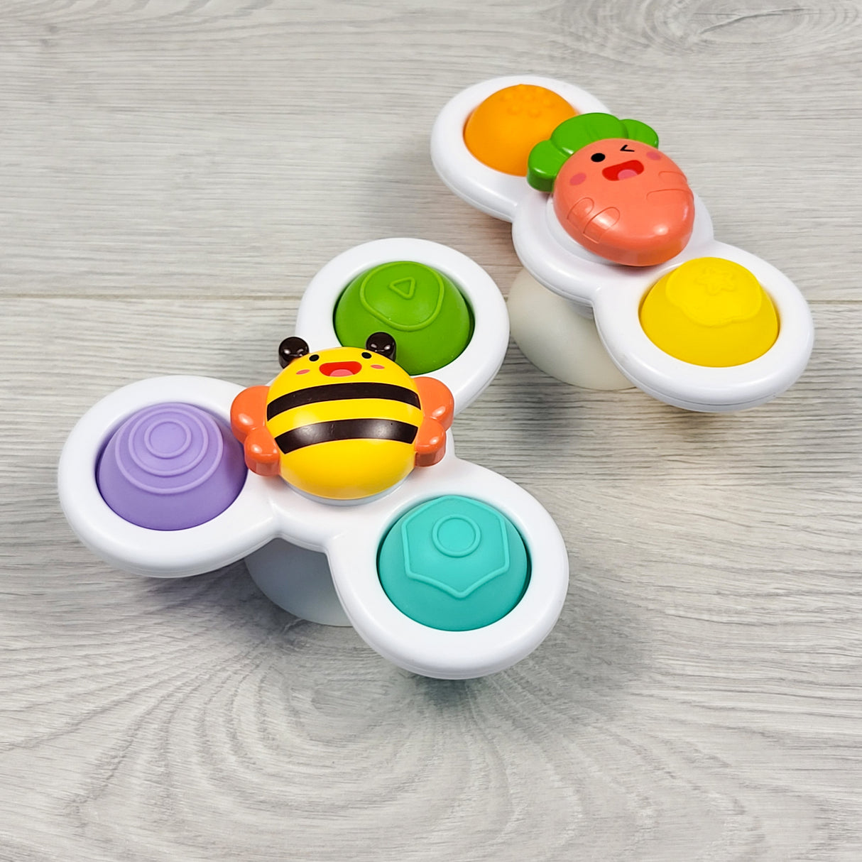 Suction cup dimple fidget spinner set (2pcs)