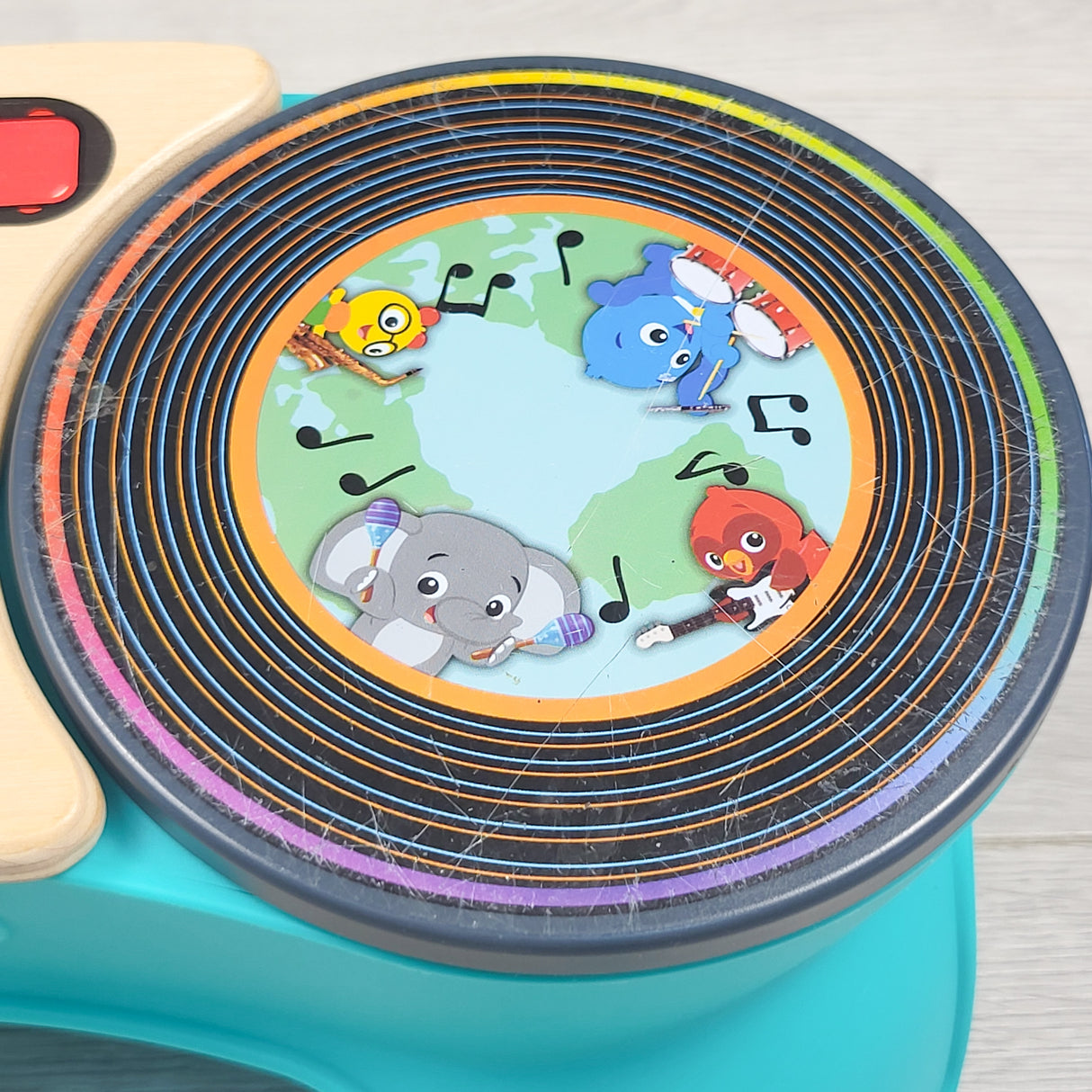 Baby Einstein × Hape DJ Discovery Magic Touch Turntable toy