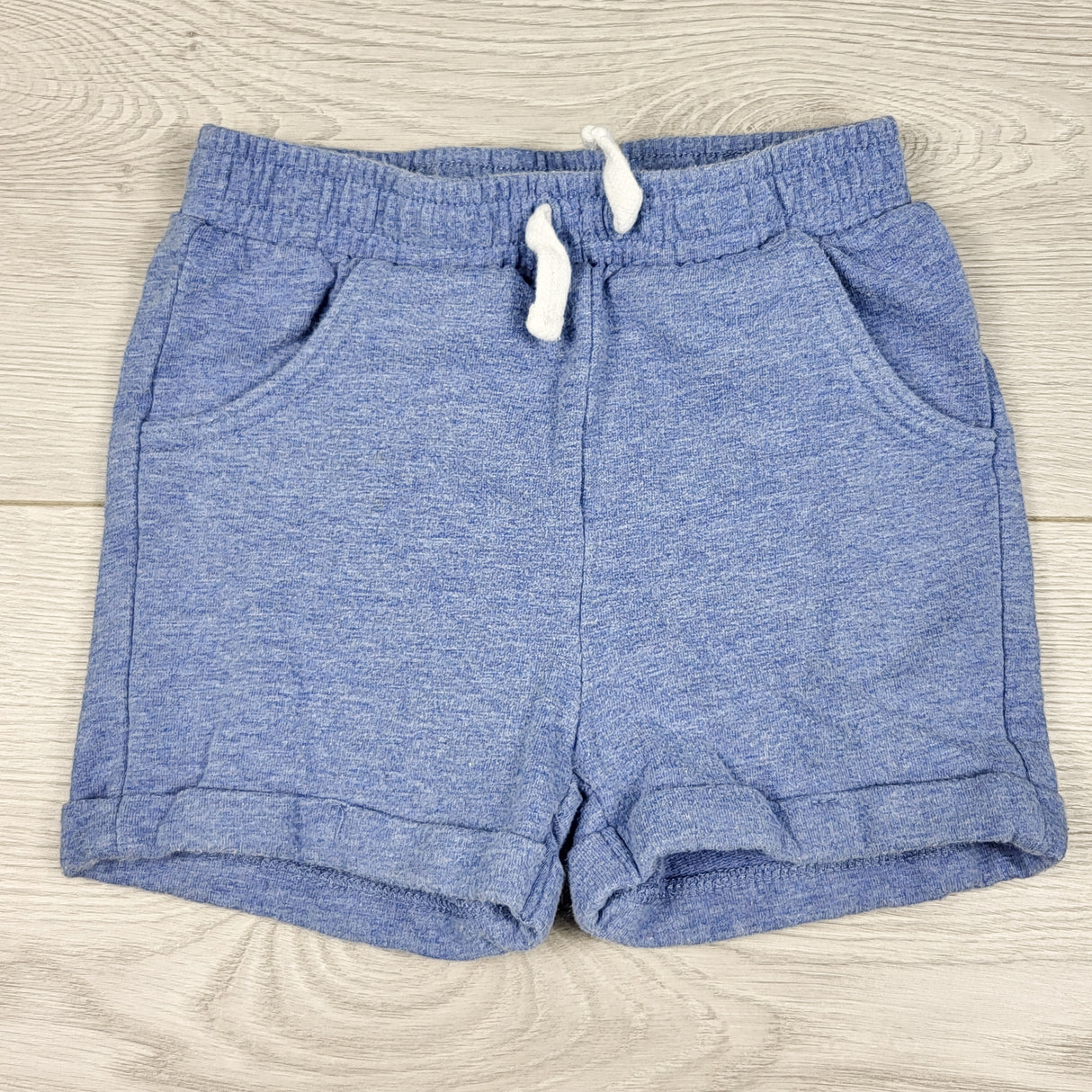 Pekkle blue cotton shorts. Size 18 months