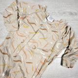 Jax and Lennon beige patterned bamboo sleeper. Size 18-24 months