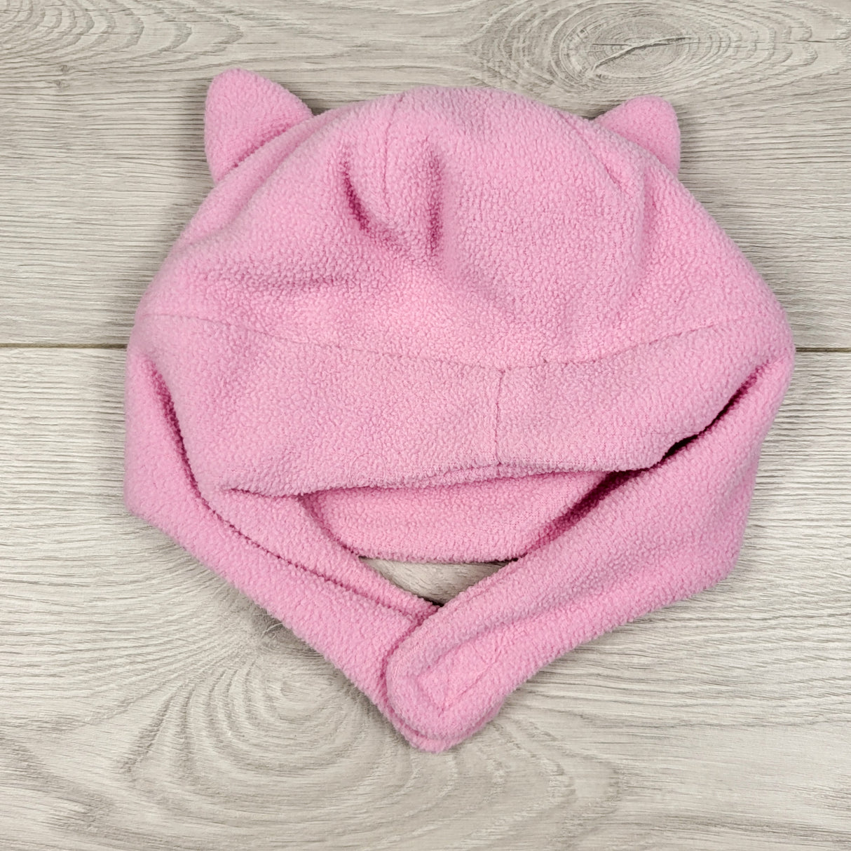 Joe pink fleece hat with ears. Size 12-24 months