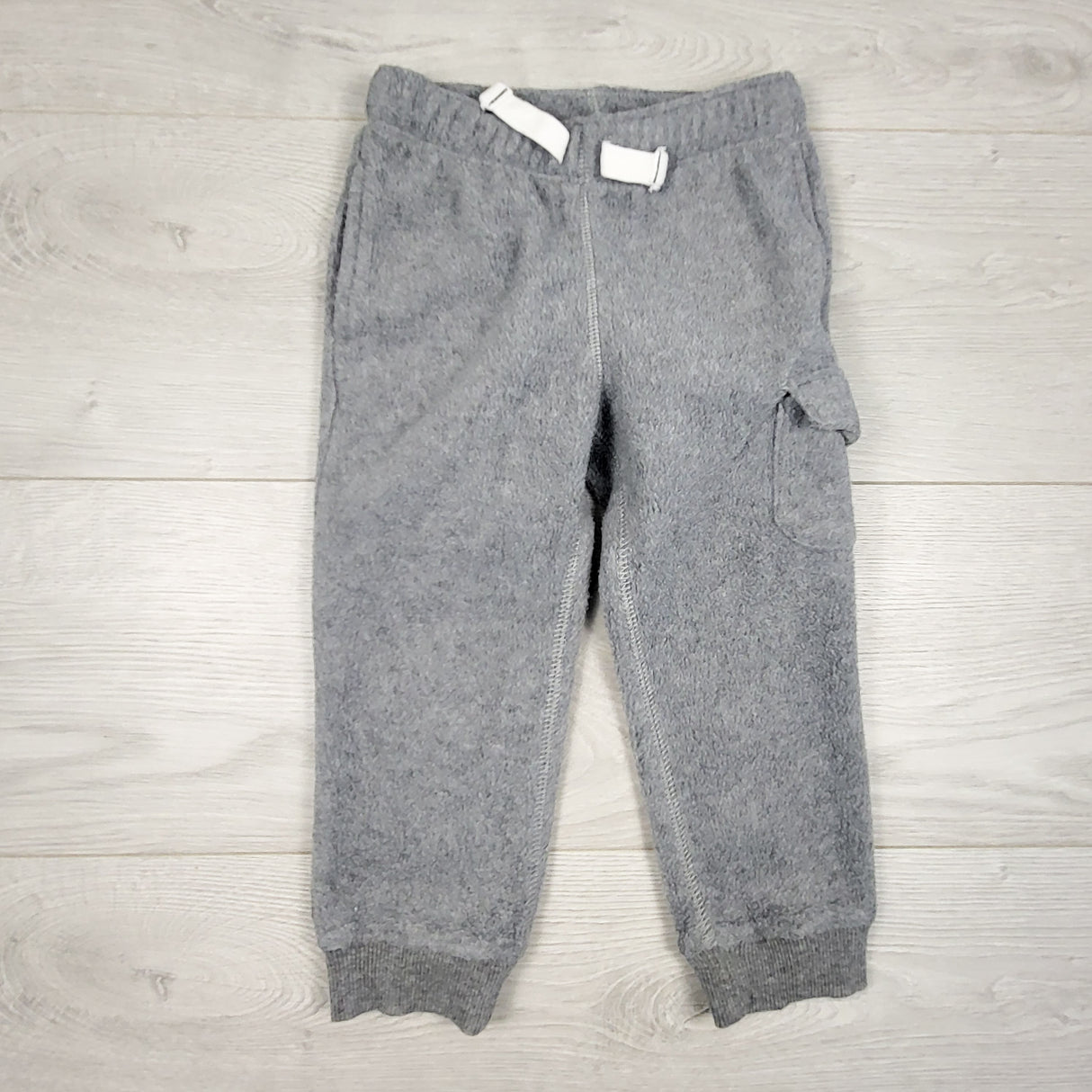 Carters grey fleece cargo pants. Size 2T