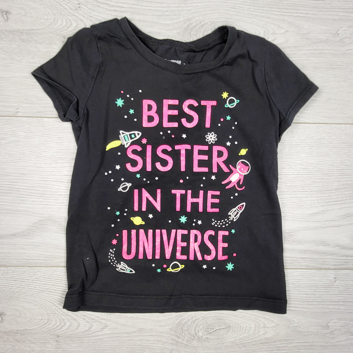 Oshkosh black "Best Sister" t-shirt. Size 3T