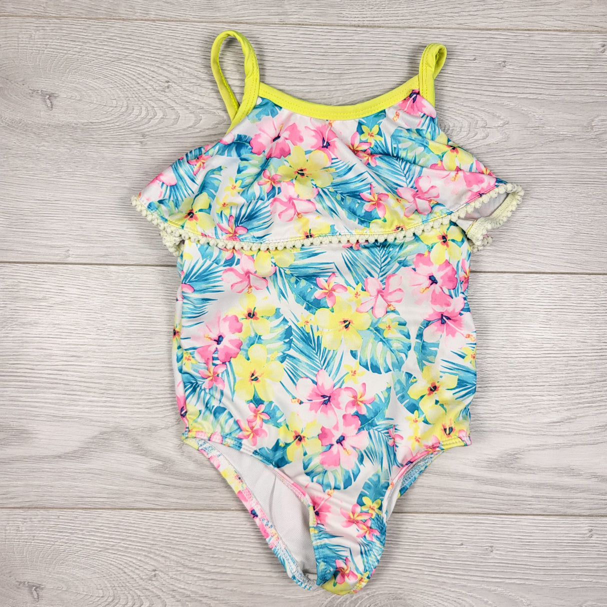 Penelope Mack floral print one piece swimsuit. Size 4T