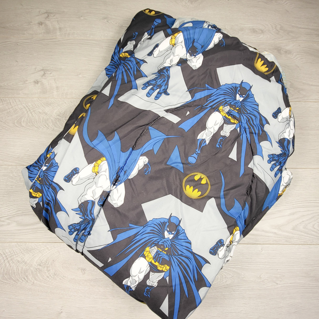 Batman reversible twin sized blanket (sorry, no shipping)