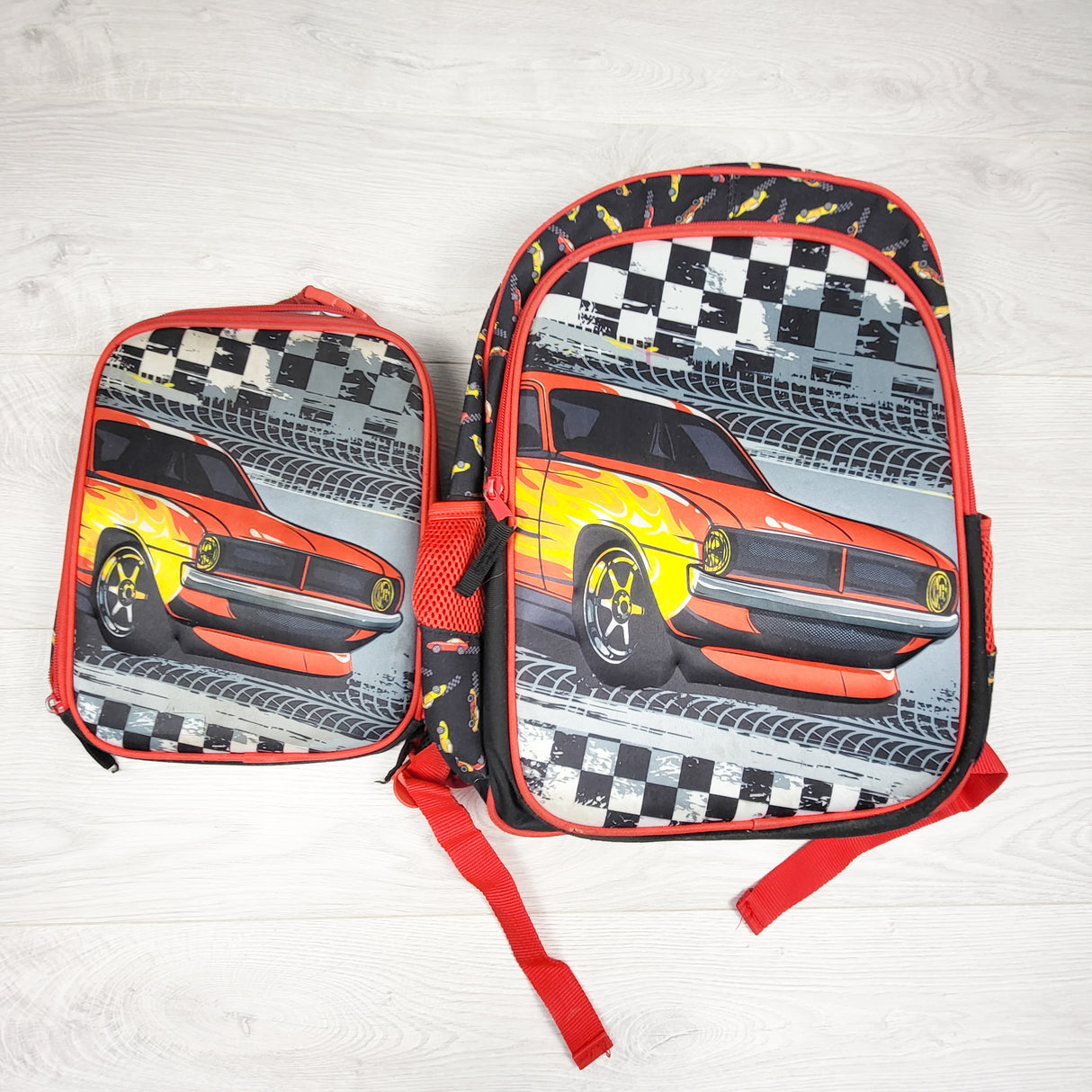 Hot Wheels backpack + Lunch Kit - AS IS