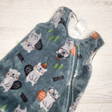 Perlimpinpin plush sleep bag with beavers. Size 6-18 months