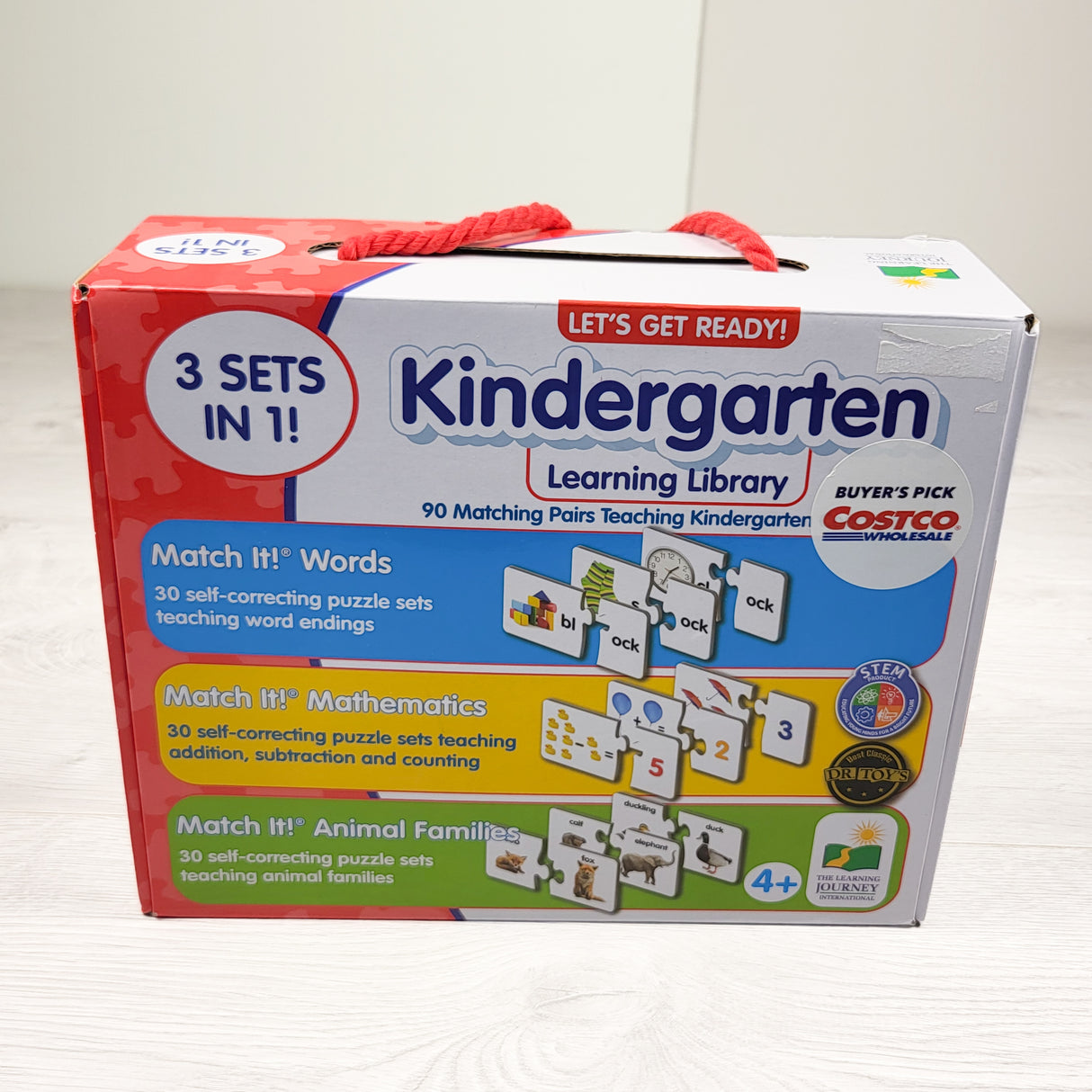 "Let's Get Ready! Kindergarten Learning Library" 3-in-1 Box Set (sorry, no shipping)