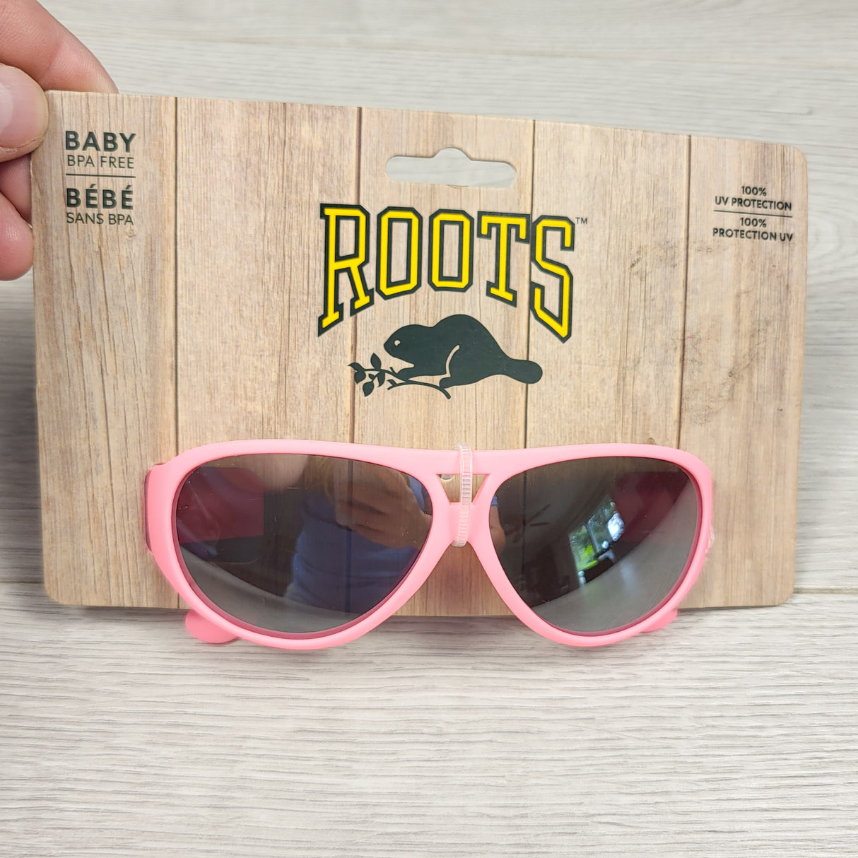 NEW - Roots Baby Pink Aviator Sunglasses