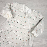Nest Designs bunny print sleep bag with removable arms. Size 6-18 months