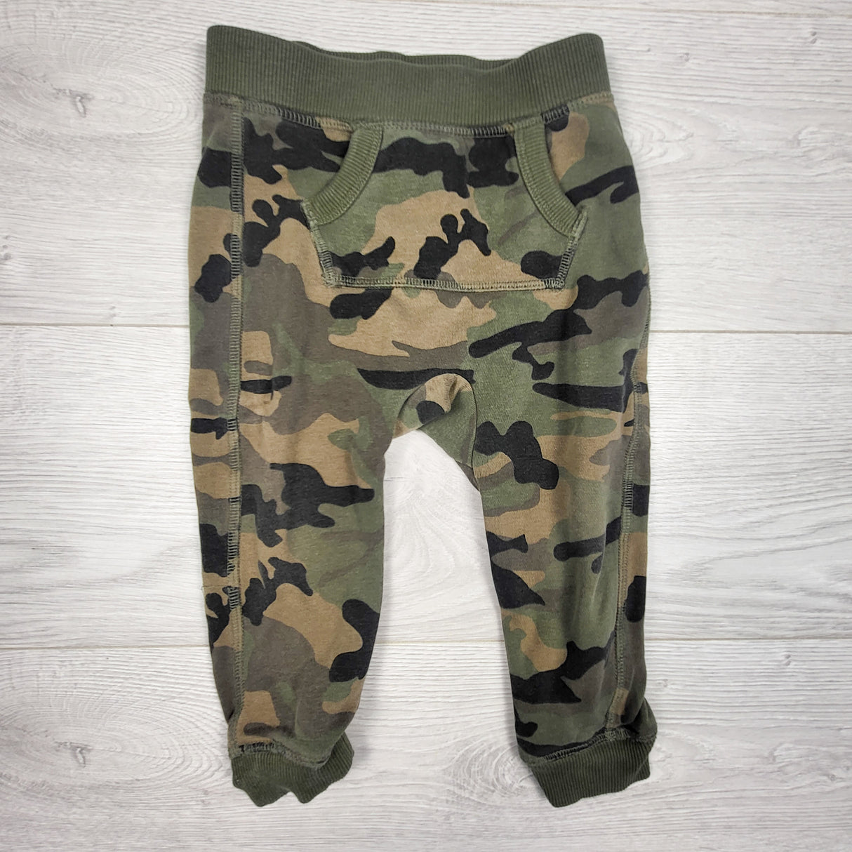 George green camouflage joggers. Size 12-18 months