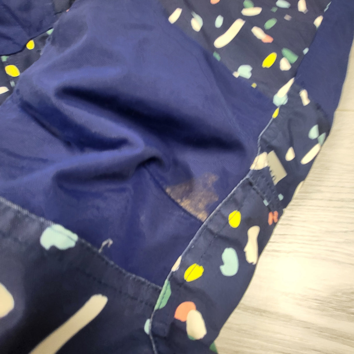 MEC navy confetti print snow pants. Size 2T