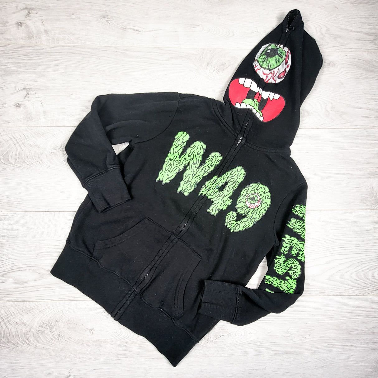 West 49 black full zip hoodie. Size 7/8