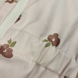 Liv and Lottie minky lined foral print rain coat. Size 3T - AS IS