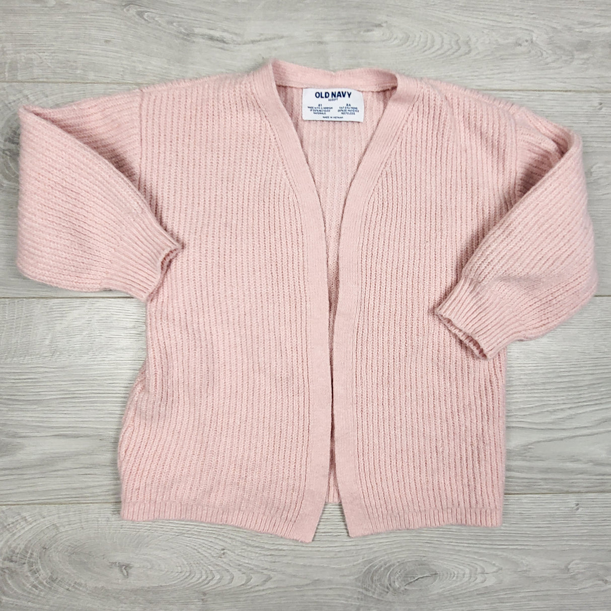 Old Navy pink open cardigan sweater. Size 2T