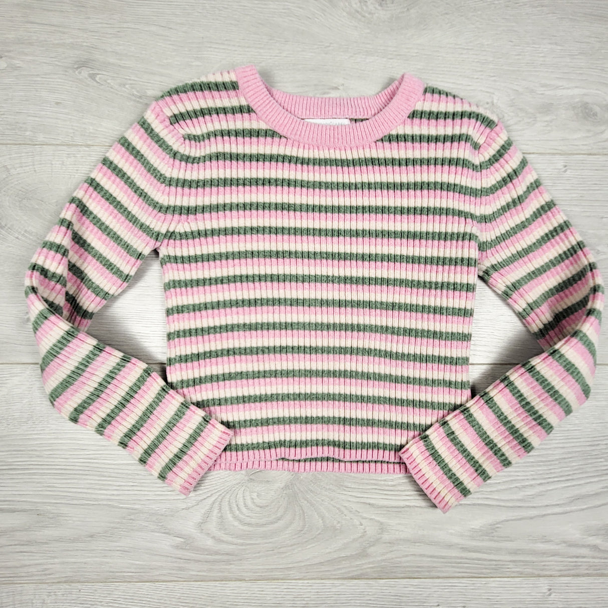 Primark striped chenille sweater. Size 5/6
