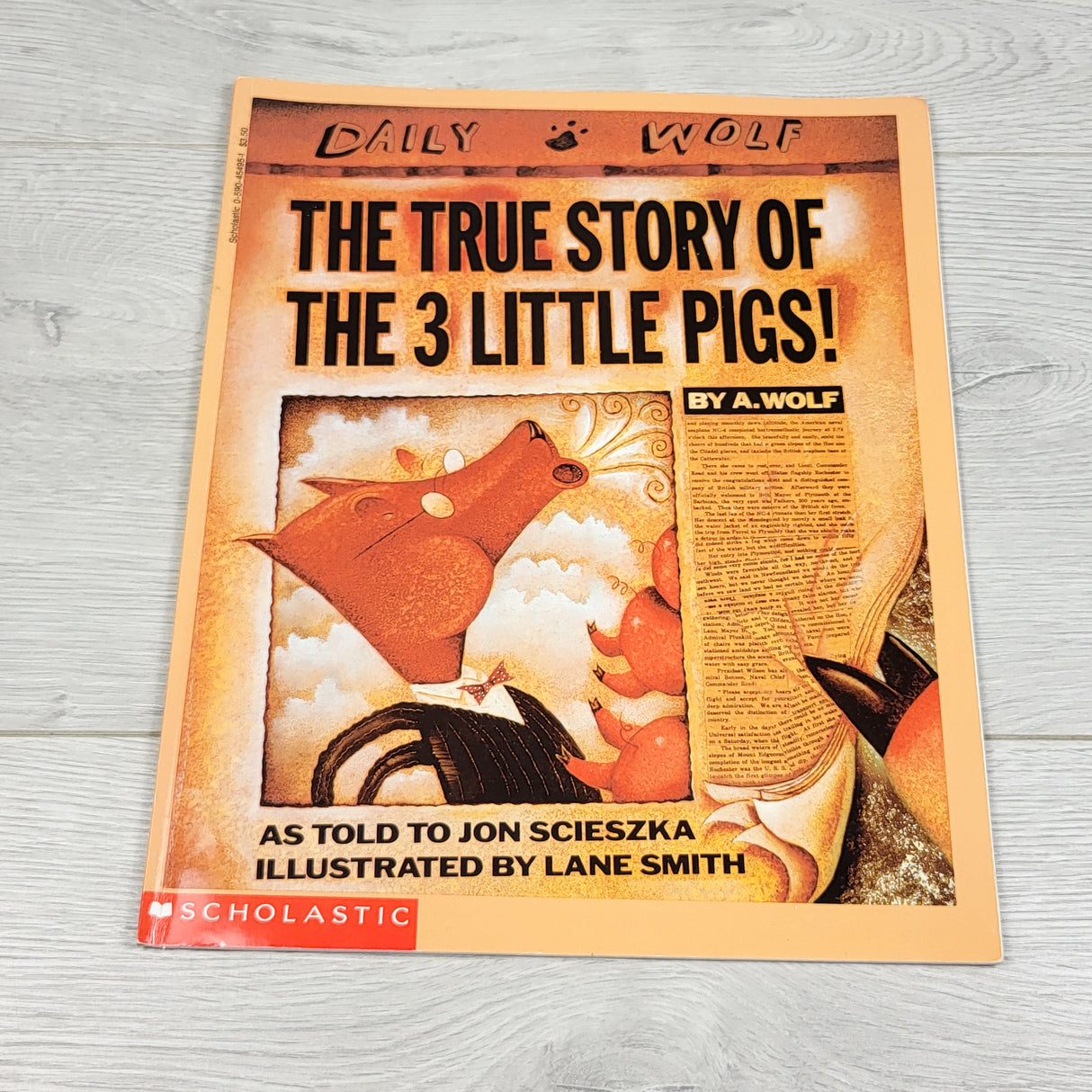 The True Story of the 3 Little Pigs. Soft cover book