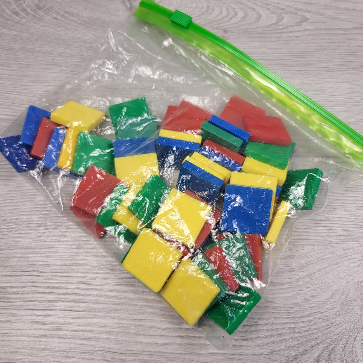 Square learning tabs (for learning colours, counting, etc)