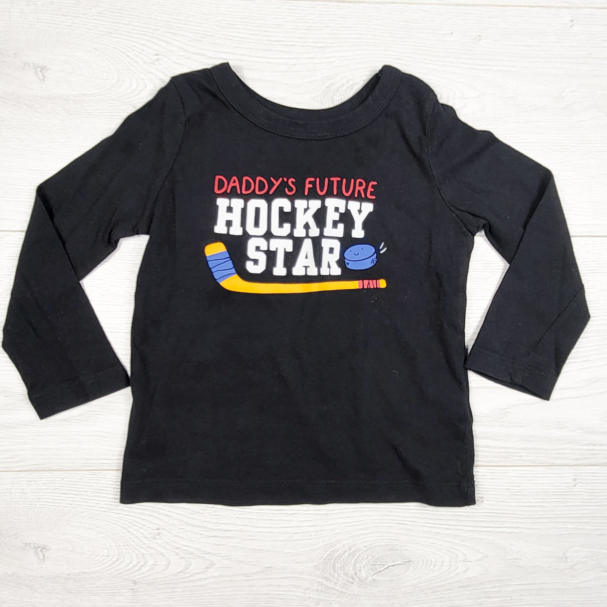 Joe black "Daddy's Future Hockey Star" top. Size 18-24 months
