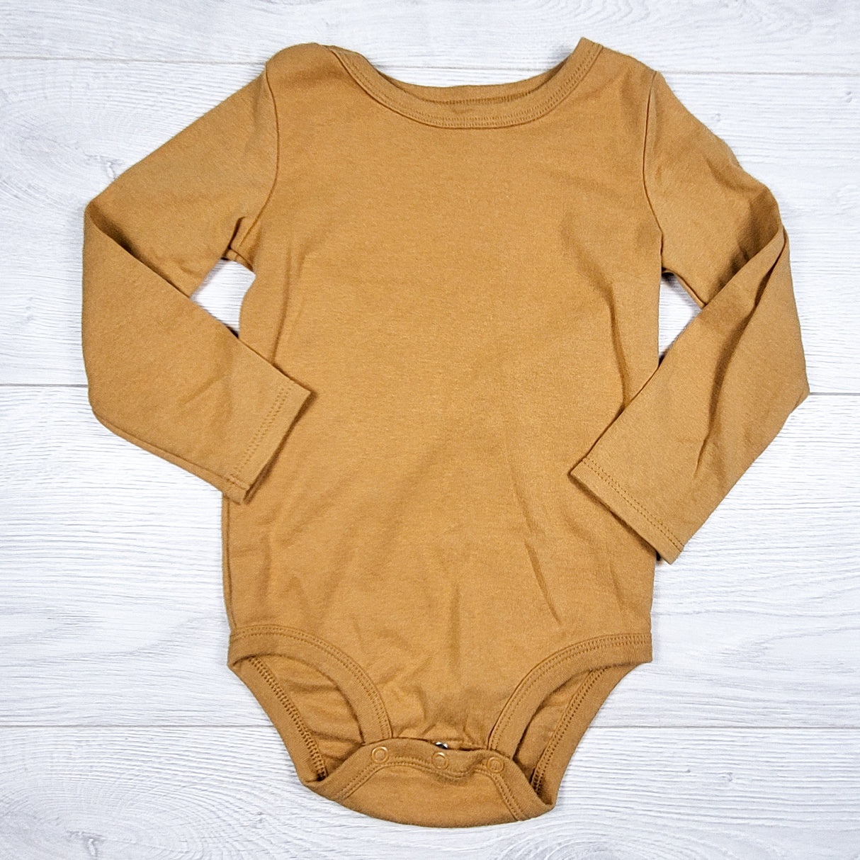 Child of Mine golden yellow / tan long sleeve bodysuit. Size 24 months