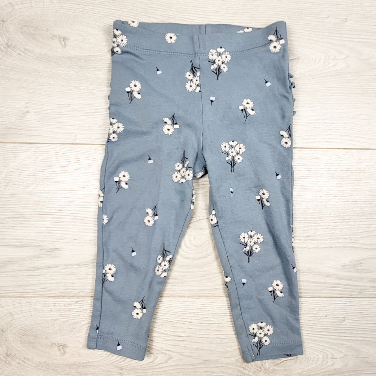 Carters blue floral print leggings. Size 18 months