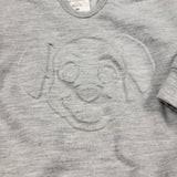 Disney grey 101 Dalmatians hoodie with embossed dog. Size 9 months