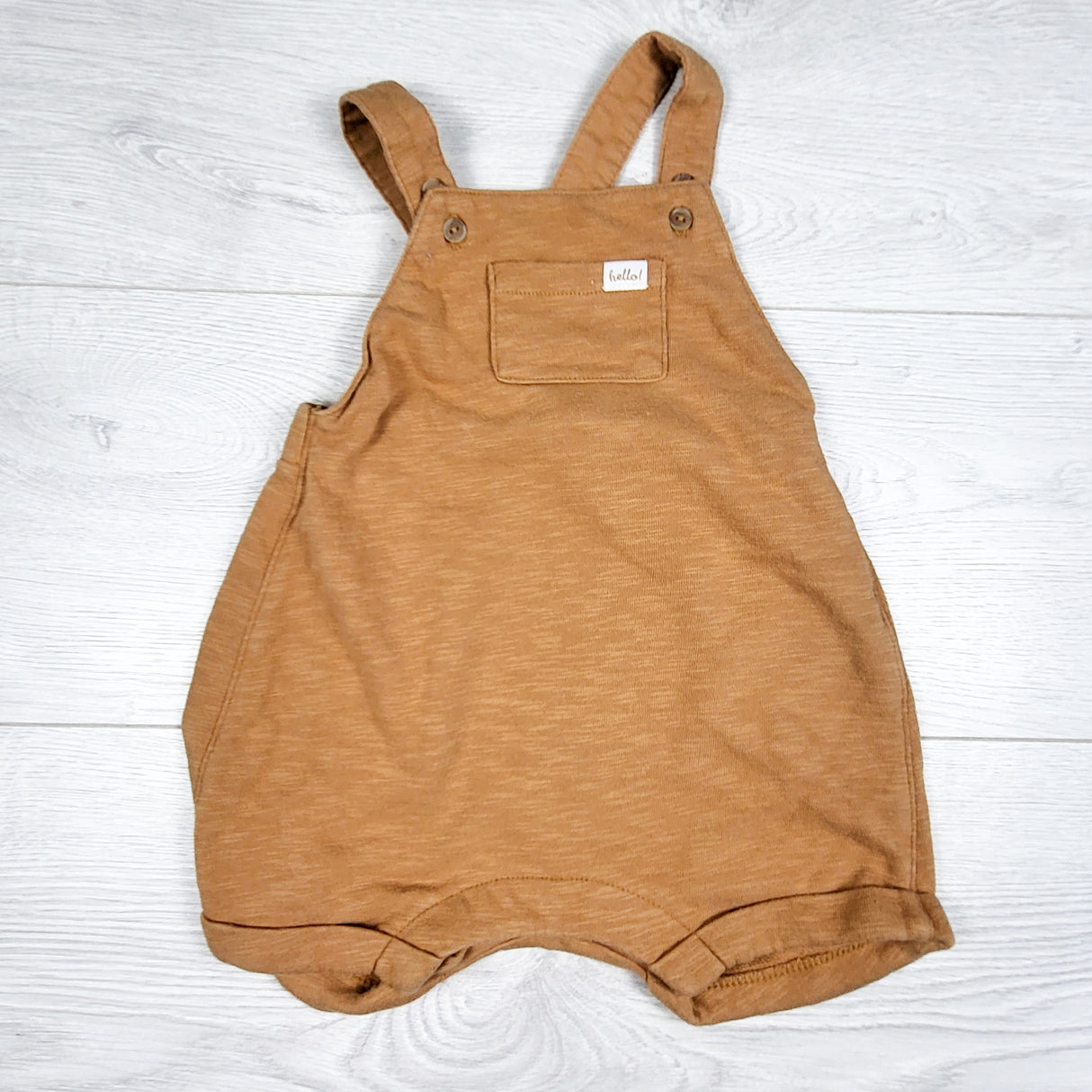 H and M tan shortalls. Size 4-6 months
