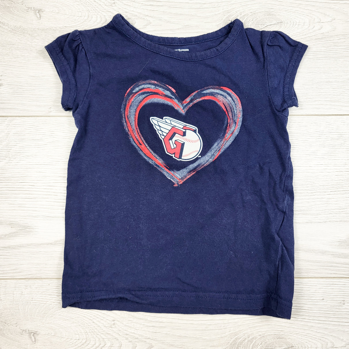 Navy Cleveland Guardians t-shirt. Size 2T
