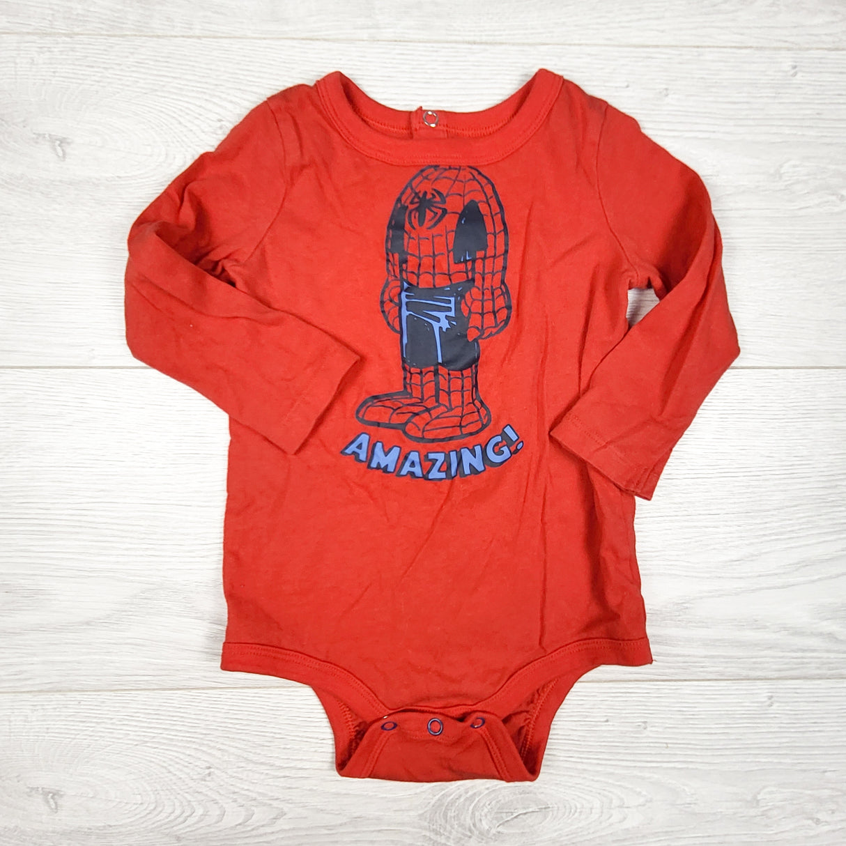 Joe red Spiderman bodysuit. Size 12-18 months