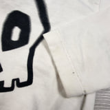 H and M white long sleeve top with skull. Size 18-24 months - AS IS