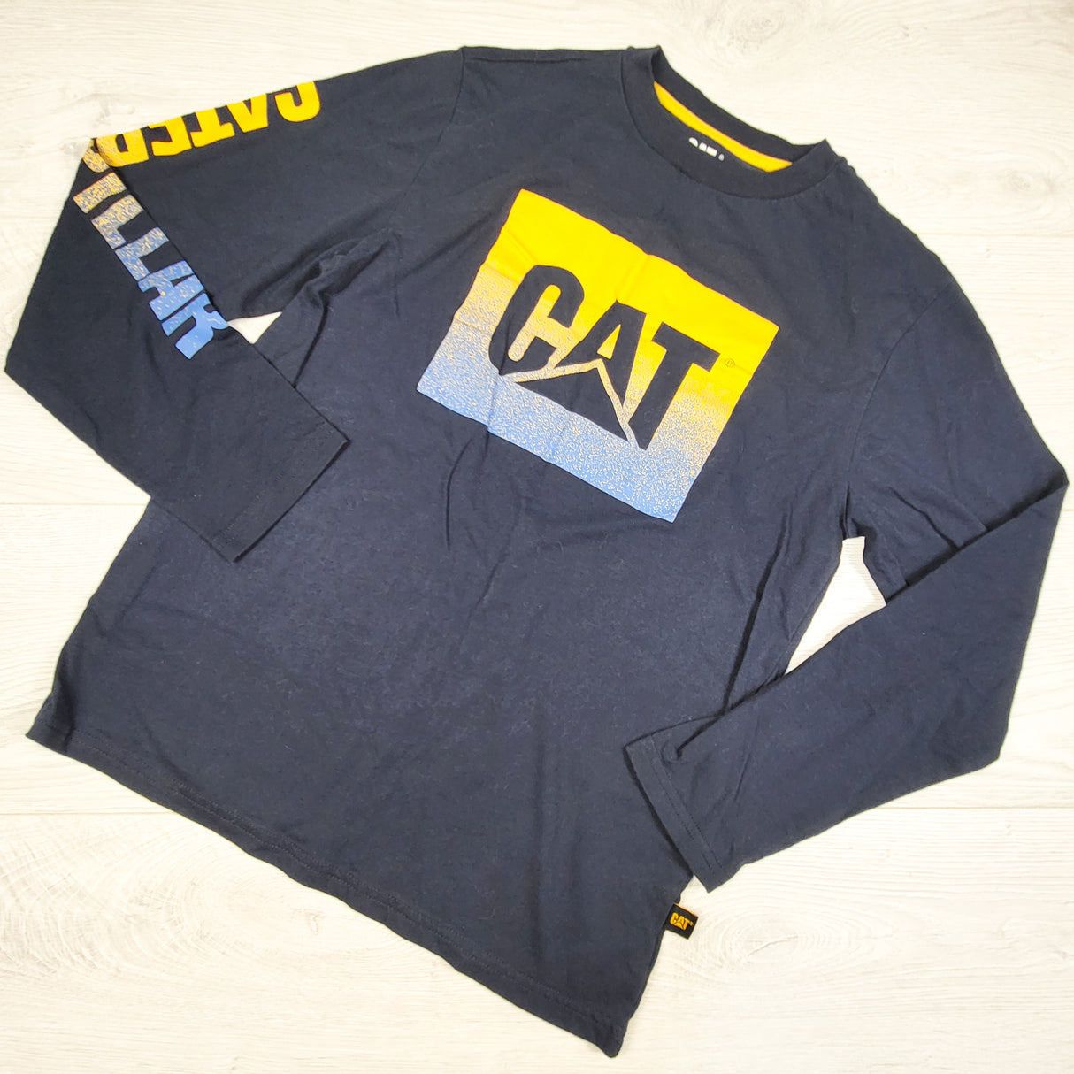 Cat navy long sleeve top. Size 14/16