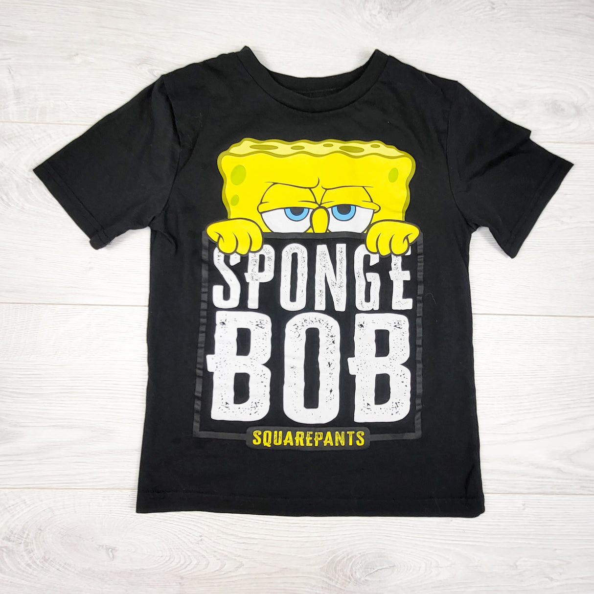 Black Spongebob Squarepants t-shirt. Size 7/8