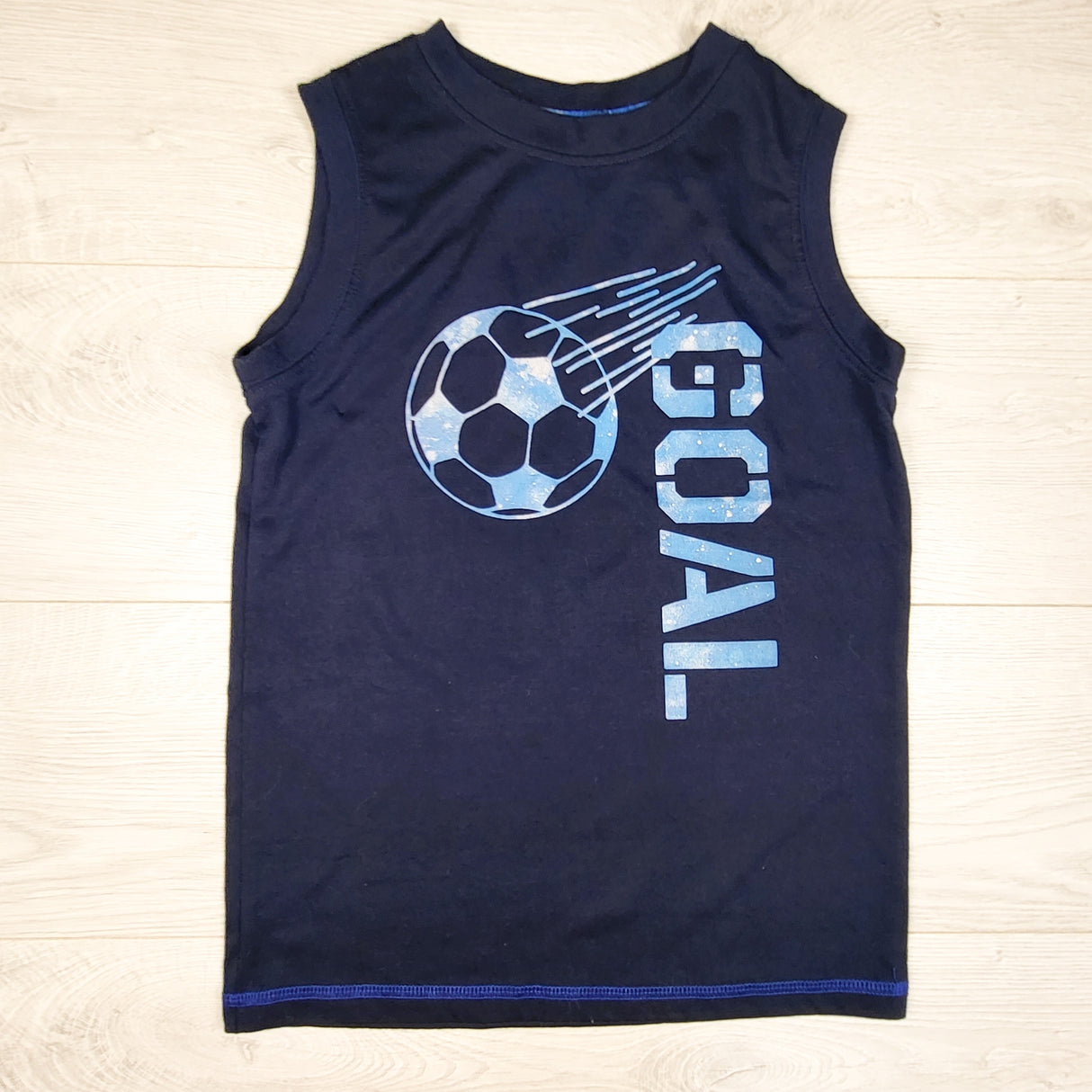 George navy "Goal" tank top. Size 10/12