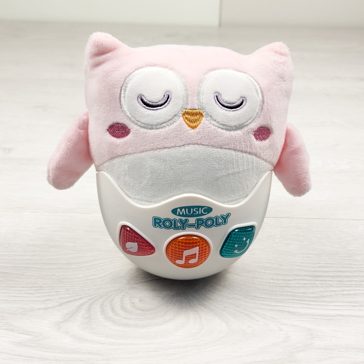 Music Roly-Poly" Plush Owl Stuffed Animal Musical Toy