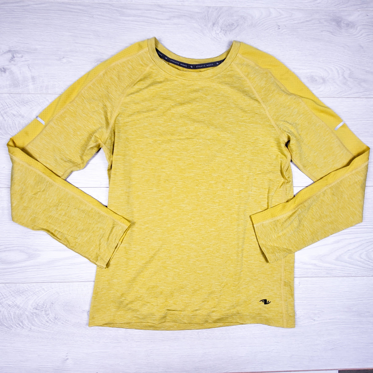 Athletic Works yellow long sleeve active top. Size 10/12