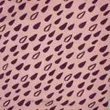 Parade Organics pink organic cotton rain drop pattern "everything" blanket