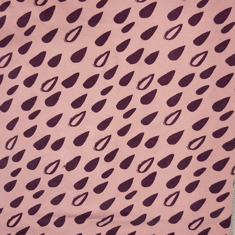 Parade Organics pink organic cotton rain drop pattern "everything" blanket