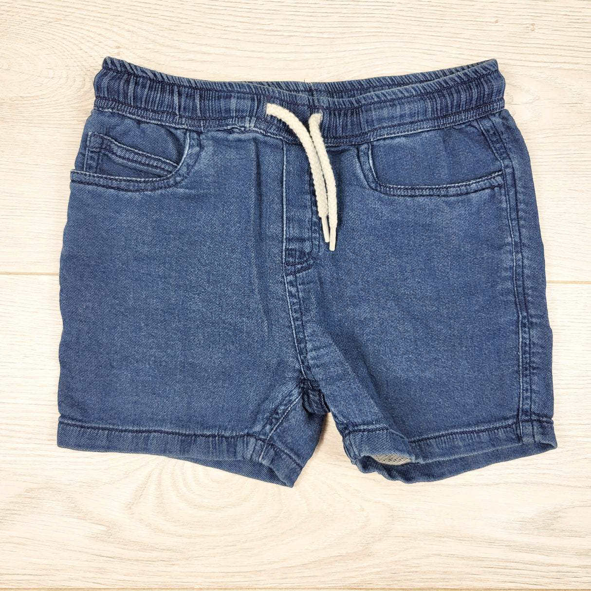 Mayoral soft denim drawstring shorts. Size 24 months