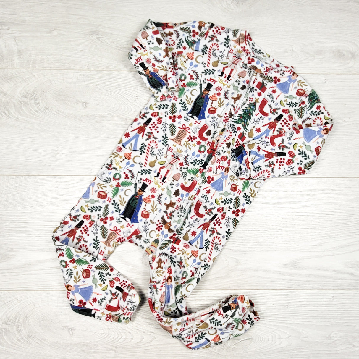 Rifle Paper Co x Pottery Barn Nutcracker sleeper. Size 18-24 months