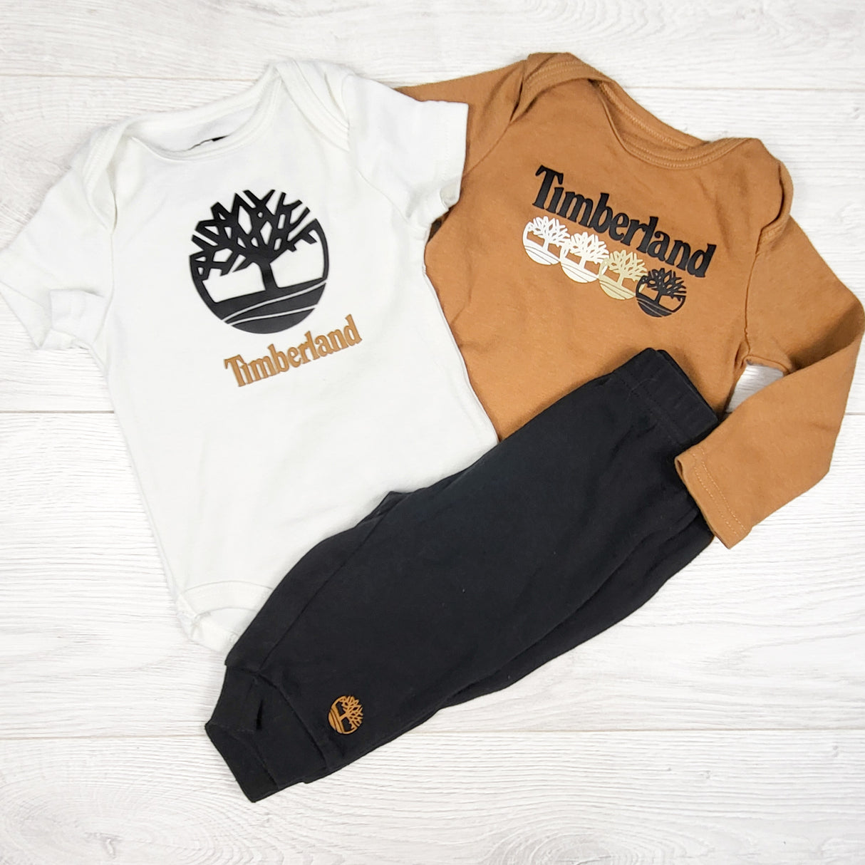 Timberland 3pc set. Size 3-6 months
