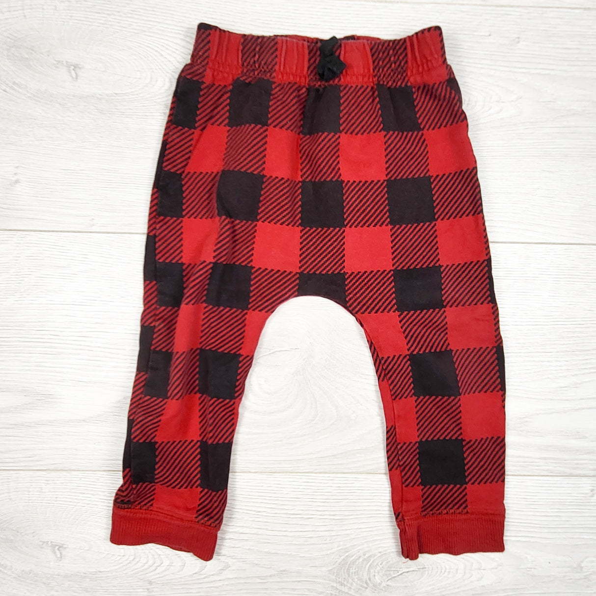 Children's Place red buffalo plaid harem pants. Size 9-2 months
