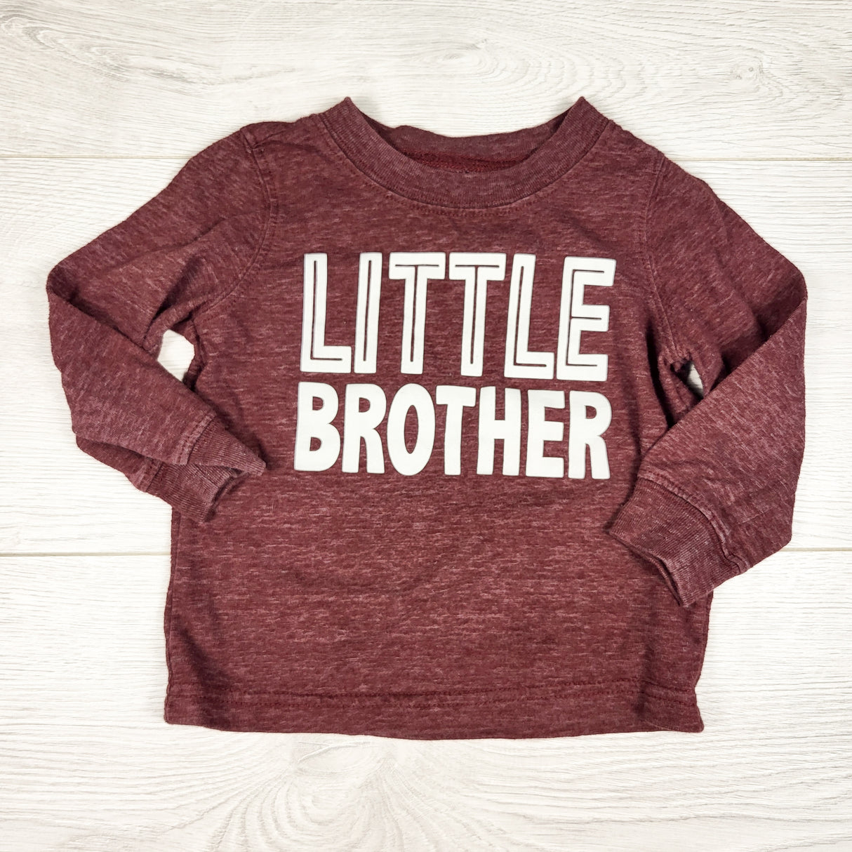 Carters burgundy "Little Brother" shirt. Size 9 months
