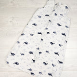 Nordstrom muslin cotton whale print sleep bag. Size 0-12 months