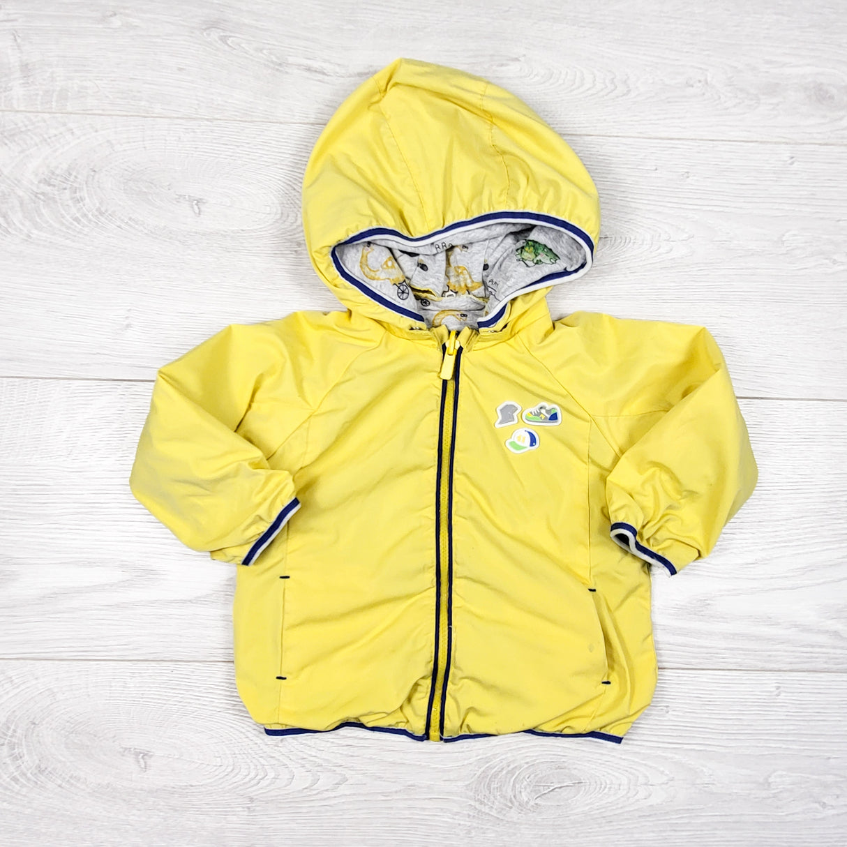 Mayoral reversible windbreaker with removable hood. Size 6-9 months - AS IS