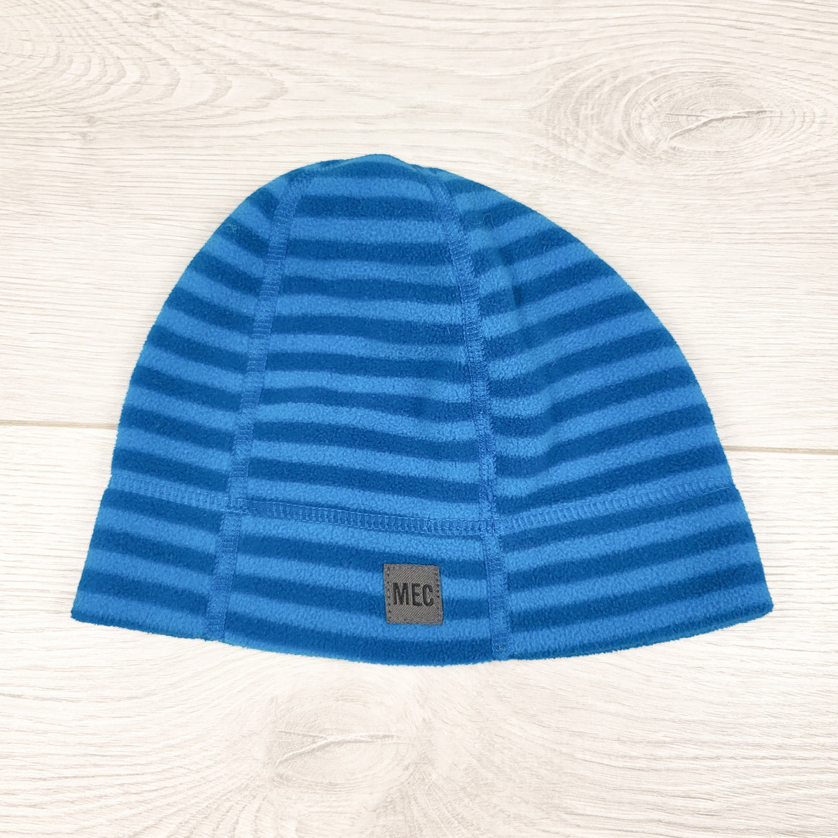 MEC blue striped fleece Bambini toque. Size XXS (0-6 months)