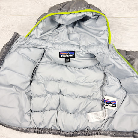 Patagonia Grey Hi-Loft Down Puffer jacket. Size 6-9 months