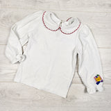 Vintage late 80s / early 90s Healthtex ribbed collared top. Size 4T