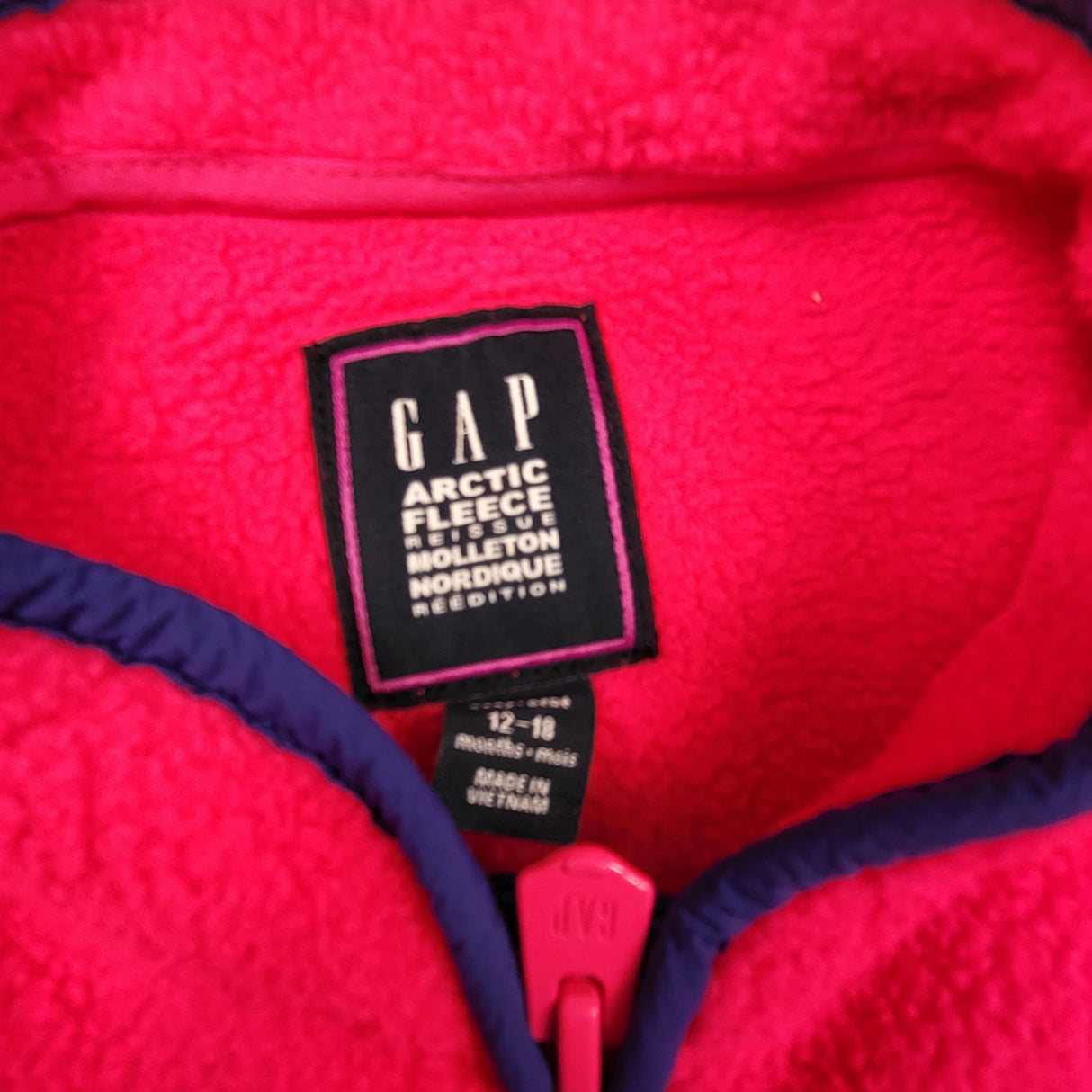 Gap Pink Arctic Fleece 2pc Set. Size 12-18 months